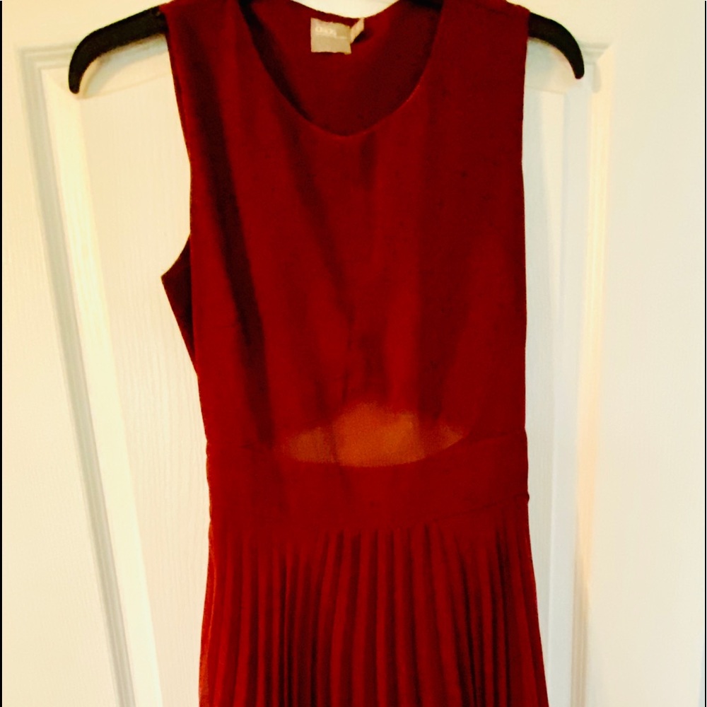 Asos sheer cut out midi dress